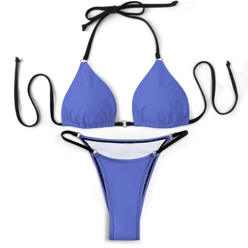 Girl's 2 Piece Bikini Sets Tummy Control Bathing Suit Sexy Tie Bikini Top Bottom3