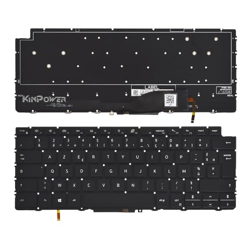 Clavier Azerty pour Dell XPS 13 7390 2-in-1 finition premium et rétroéclairage