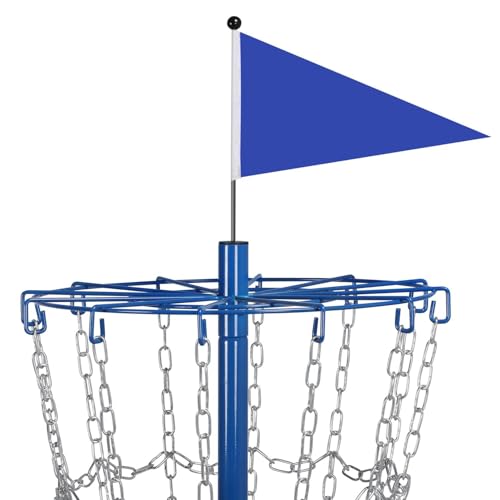 Image of Yaheetech Disc Golf Basket Portable Disc Golf Practice Set 12 /24 Chain w /Basket Target and Double Steel Chains for Outdoor