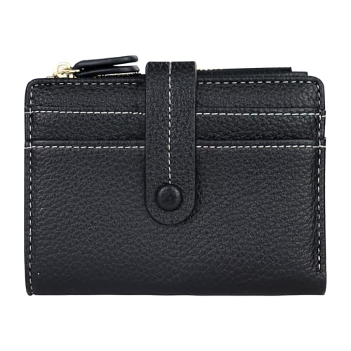 Portefeuille RFID femme Andiker cuir souple porte-carte de crédit poche zippée