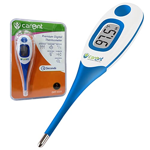 Carent Waterproof Premium Digital Thermometer with fever Alarm (DMT-4335) | Accurate & Easy to use | CE & FDA Certified…