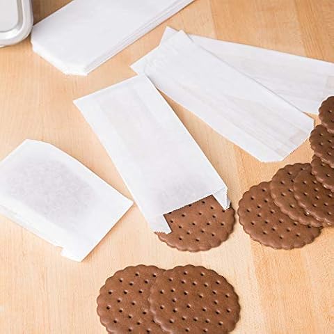1/2 LB Size Glassine Paper Bags 100 Pack A1 bakery supplies Cover