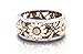 Aimys Silver Rings Women's Elegant Sunflower Dragonfly Hollow Finger Ring Band Jewelry Cubic Zirconia Ring with Side Stone Copper Leaf Eternity Band (9)