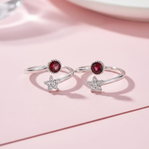 Image of Parnika 925 Top Openable Silver Toe Rings in Pure 92.5 Sterling Silver for Women | Chandi Bichiya Bicchiya | Metti |