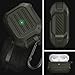 Spigen Tough Armor Designed for Airpods Pro Case Cover with Keychain (2019) - Military Green