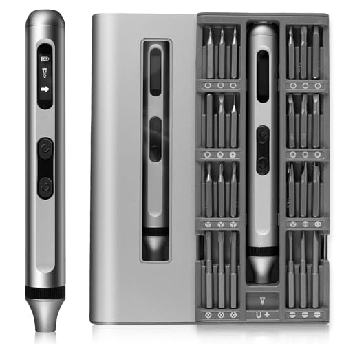 Electric Screwdriver Set, 52 in 1 Electric Mini Power Screwdriver with 48 Magnetic Bits, Pop-up Magnetic Case, 360Â°Spin, Anti-Slip, Cordless Power Screwdriver Repair Tool Kit for Phone Laptop Watch