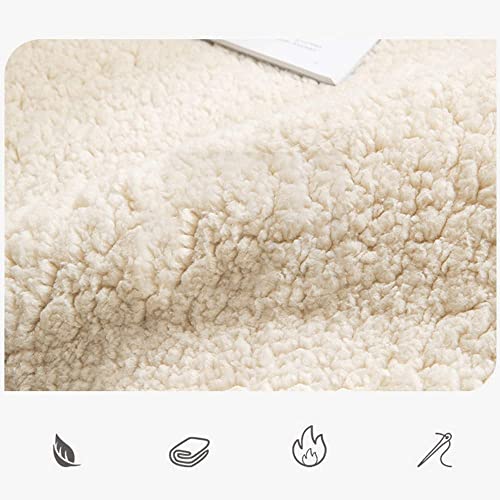 Solid Color Fleece Couch Cushion,Faux Fur Slipcover Furniture Protector,Non Slip Sofa Covers Washable Couch Cover For 2 Cushion Couch,Sectional Couch Covers For Pets Kids(Blue,Pillowcase-12"X20"） #TOP3