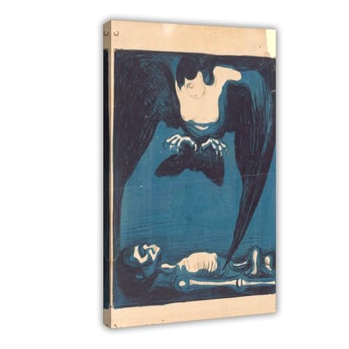 Impression sur toile Edvard Munch Harpie décoration murale 30x45cm