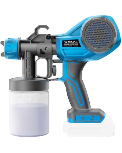 Tilswall Cordless Paint Sprayer for Dewalt 20V Battery,Electric Spray Paint Gun for House Painting,Furniture,Wall,Cabinets,Iron Fence(Battery Not Included)