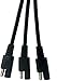 Sunway Solar Panel Combiner 3 to 1 Extension Wire With SAE Adapters Connector for Expanding Solar Battery Charger & Maintainer to One 12 Volt Battery