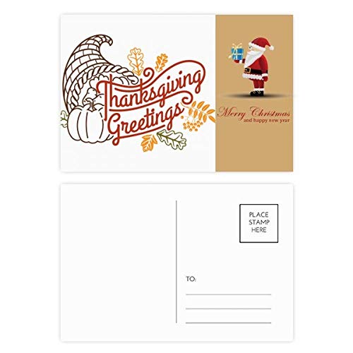 Cartes postales Thanksgiving : lot de 20 pour envoyer vos vœux sans manquer de place