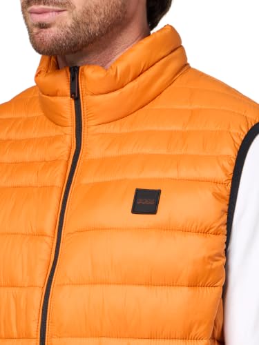 Image of BOSS Men's Lightweight Nylon Patch Logo Puffer Vest