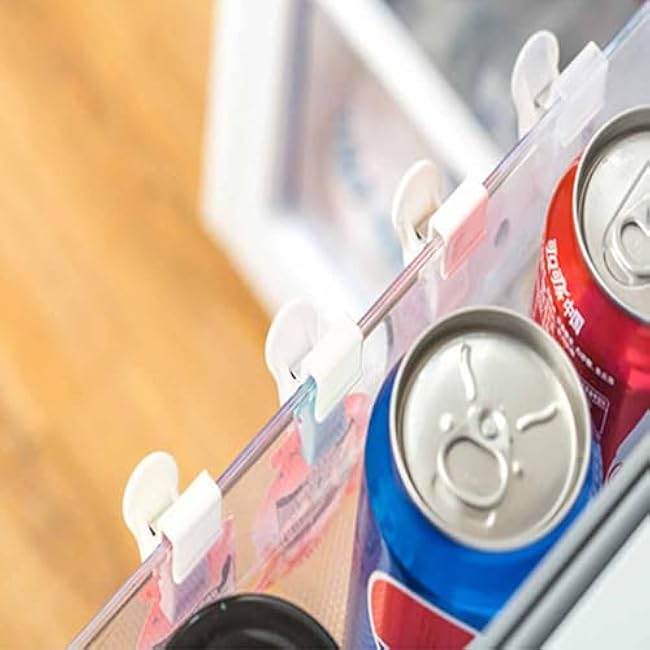 MIUPOO Multifunctional Food Clip Hook,Refrigerator Door Storage Clip,Securely Seal Clip,Snacks Seasoning Bag Clip,Household Sundries Sorting Clip,Card Clip,8 Pieces