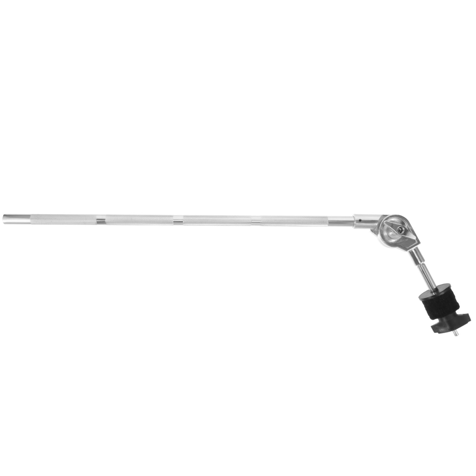 Brazo de Platillo Corto Ajustable de Aleación Plata Soporte Resistente para Montaje de Platillos en Batería y Accesorios de Percusión