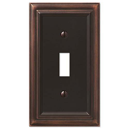 Amerelle 94Tvb Continental Single Toggle Cast Metal Wallplate In Aged Bronze #TOP9