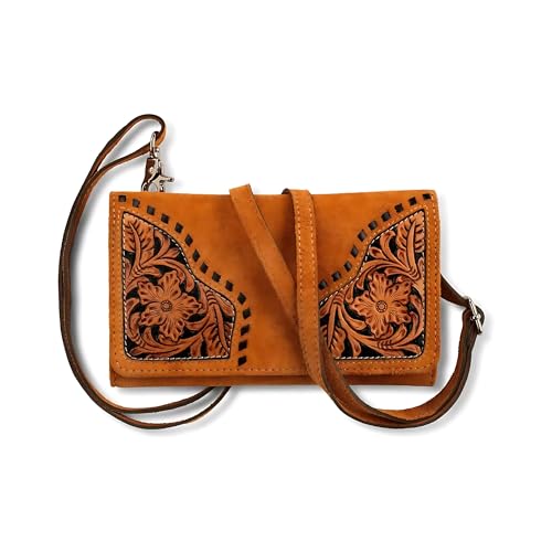 Pochette à bandoulière en cuir ARIAT façonné main style western pour femme