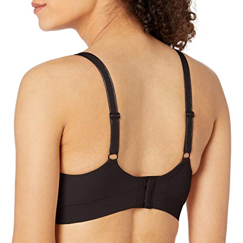 Motherhood Maternity Women's Maternity Seamless Clip Down Nursing Bra, Black, Medium #TOP1