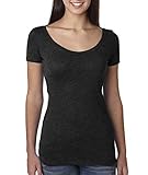Next Level Apparel 6730 Lady Tri-Blend Scoop - Vintage Black, Extra Large