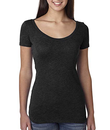 Next Level Ladies' Triblend Scoop XL VINTAGE BLACK