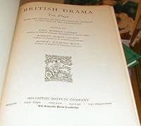 BRITISH DRAMA TEN PLAYS FROM THE MIDDLE OF THE FOURTEENTHN CENTURYB TO THE END ODF THE NINETEENTN B008RPZCBM Book Cover