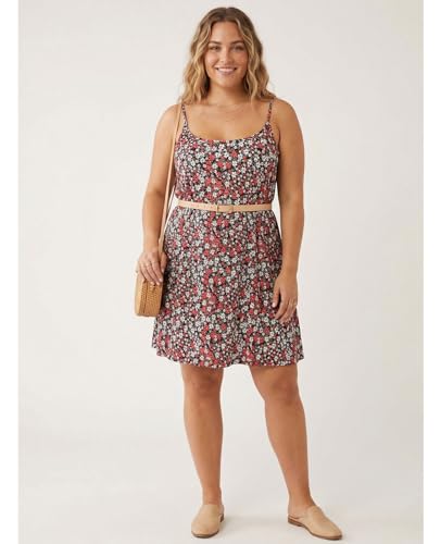 Image of 7th Element Women's Plus Size Slip Dress, Spaghetti Strap Summer Cami Sundress & Nightgown, Under Dresses & Beach Cover-up