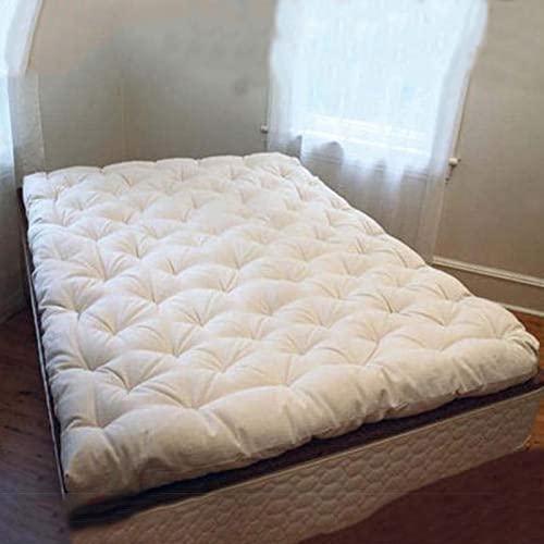 Image of Sale Single Bed Cotton 4 Inch Folding Mattress /Gadda for Student, PGs, Hostel, Picnic (4 X 6 FEET, Black Cotton)