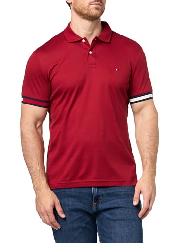 Image of Tommy Hilfiger Mens Short Sleeve Casual Polo Shirts in Regular Fit with Liquid Cotton