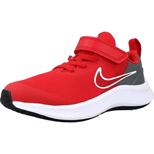 Nike Star Runner 3, Baskets Garçon Unisex Kinder, White Red, 30 EU