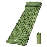 EQUIPO DE AVENTURA PRO — 100% impermeable y resistente a los desgarros. La almohadilla para dormir está hecha de nylon 40d extra grueso y utiliza un forro de TPU para proporcionar un equilibrio único entre el bajo peso y la durabilidad.