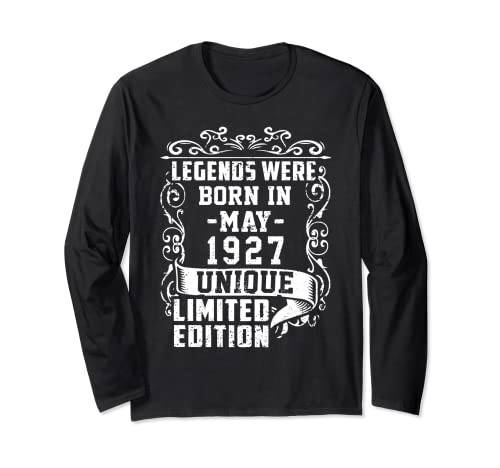 Cumpleaños Mayo 1927 Edición Limitada Regalo Legend May Manga Larga