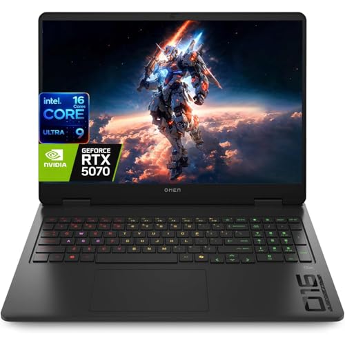 HP Omen 16.0” 1920x1200 Display IPS 144 Hz Gaming Laptop, Intel Ultra 9 285H (16-Cores,Up to 5.4GHz) GeForce RTX 5070 8G GDDR7, 32GB DDR5, 1TB SSD, 4-Zone RGB Backlit KB, Wi-Fi 6E, Type-C, Win 11