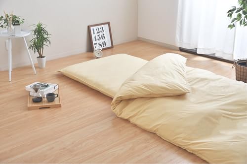 [グレー]ダニを通さない生地使用 掛敷布団カバー 2点セット [ダブルロングサイズ] 寝具 布団カバー カバー セット 敷布団 掛け布団 ダブルロング