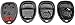 Dorman 13637 Keyless Entry Transmitter Cover Compatible with Select Cadillac / Chevrolet / GMC Models, Black