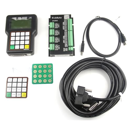 Richauto A11E CNC Controller DSP 3 Axis Motion Control System for CNC Router, Engraver, Cutting Machine, Compatible with TYPE3, ARTCAM, Mastercam, ProE, UG Software