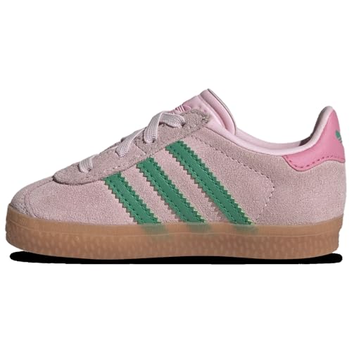 Adidas Orininals Gazelle - Girls' Toddler (JP7138, Clear Pink/Court Green/Gum)2