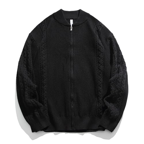 Manteau col baseball en maille contre le froid sans perdre de style