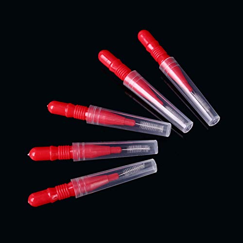 50 pçs/conjunto escova dental de goma orl higiênica fio dental de plástico macio escova de dente ort