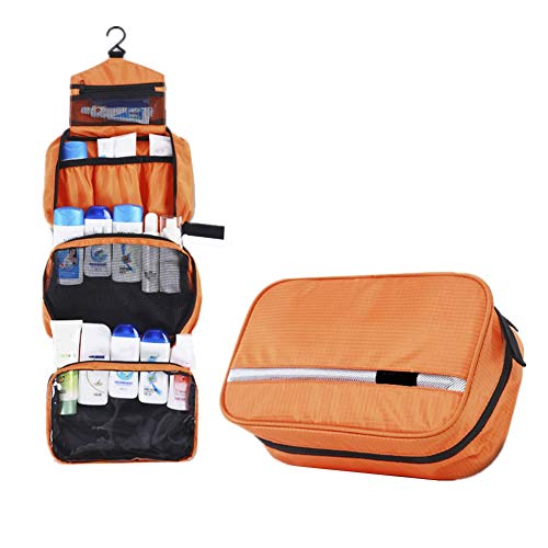 shuxuanltd Neceser Maquillaje Bolsa Maquillaje Bolsas de Viaje para Mujer Neceser Bolso Mujer Bolsas de Viaje Bolso de Las Mujeres Neceser de Viaje para Hombre Orange,One Size Cover