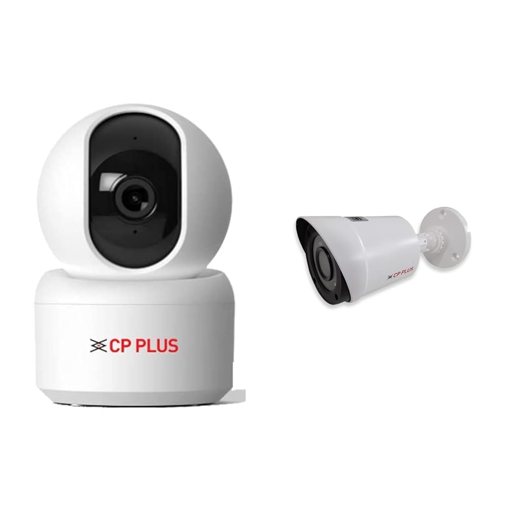 CP PLUS 2MP Full HD Smart Wi-Fi CCTV Home Security Camera | 360° with Pan Tilt | View & Talk | Motio