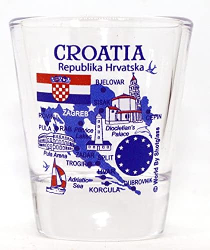 Croatia EU Series Landmarks and Icons Shot Glass image 2