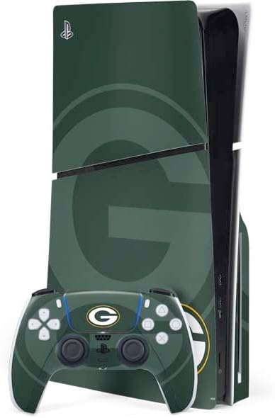 Skinit Decal Gaming Skin Compatible with PS5 Slim Disk Bundle - Officially Licensed NFL Green Bay Packers Design