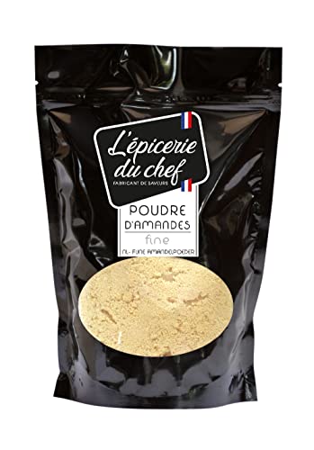 Epicerie du Chef - Poudre d’Amandes Extra-Fine 500g - Spéciale Pâtisserie, Macarons - Sachet Ingrédient Cuisine pour Desserts, Gâteaux, Biscuits - EDC8661