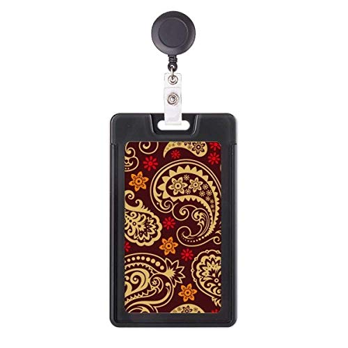 Funda retráctil para tarjetas de transporte y acreditación marrón