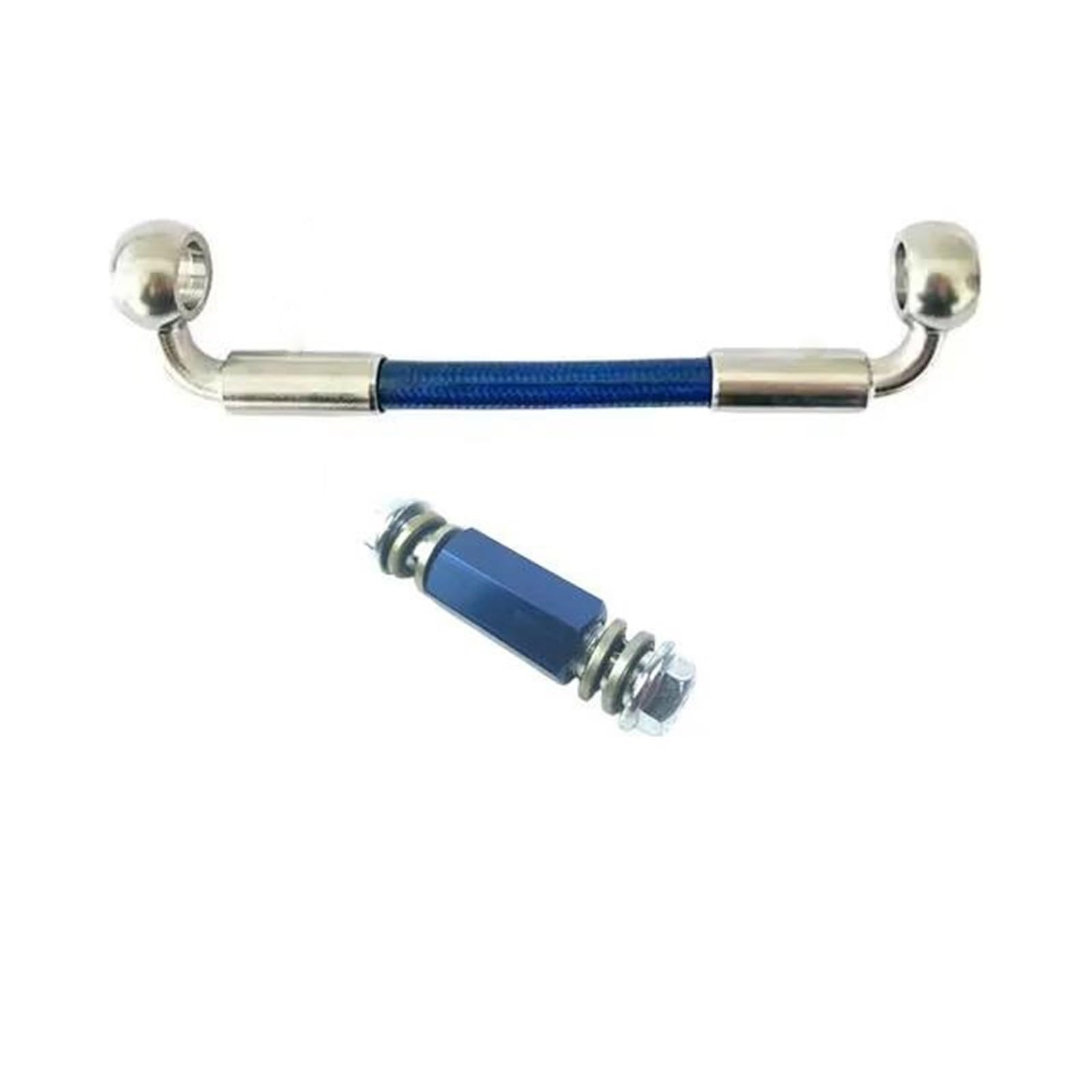Hydraulic Brake Hose Motorcycle Accessories 90°-90° Brake Line Hose Extender Connector Rod 2way Adapter Screw M10 Clutch Oil Pipe(180cm)