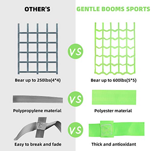 image for Gentle Booms Sports Climbing Cargo Net for Kids, Ninja Obstacle Course