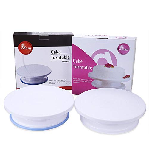 N/V DIY Backzubehör Stable Round Cake Plattenspieler Backwerkzeuge Kuchen rutschfeste Blumentisch Kuchen Kuchen Plattenspieler Kuchenform