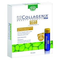ESI - Biocollagenix Forte, Integratore Alimentare Antiage a base di Collagene Marino, Vitamina C e Zinco, Dona una Pelle Idratata e Contrasta le Rughe, Dermatologicamente Testato, 10 Drink