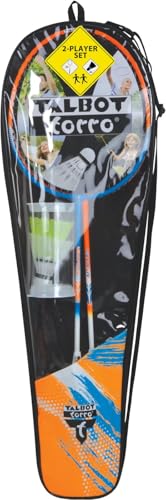 Talbot-Torro® Badminton-Set 2-Attacker, 2 Schläger, 2 Federbälle, in wertiger Tasche, 449411