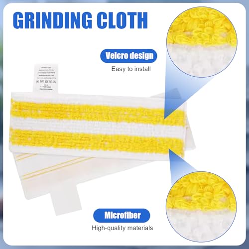 6 Stück Ersatz Mikrofaser Tuchset für Kärcher Dampfreiniger – Kompatibel Kärcher Dampfreiniger EasyFix Wischmopp Ersatzbezug Set SC 2, SC 3, SC 4, SC 5 Bodendüse Mikrofaser Zubehör für Alle Bodenarten