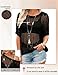 Short Sleeve Crochet Sweater Casual Beach Cover up Off Shoulder Summer Tops Loose Hollow Out Knit Tops Crewneck Pullover (US, Alpha, Medium, Plus, Regular, Black)